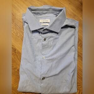 Mens Calvin Klein Slim Fit XL 17.5 Dress Shirt